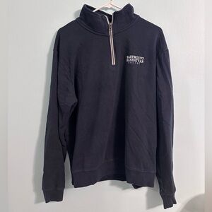 Marymount Manhattan Navy Blue Quarter Zip Large